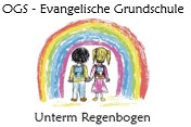 Untem-Regenbogen-Schriftzug